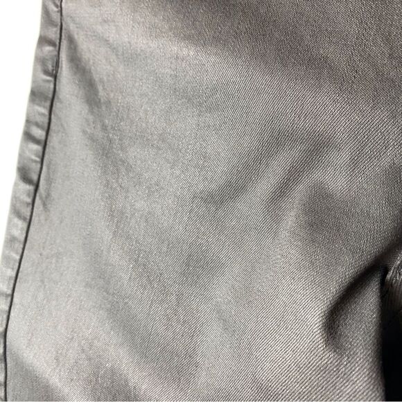TopShop Black Jamie Coated Moto Pants Size 36 - Picture 10 of 13